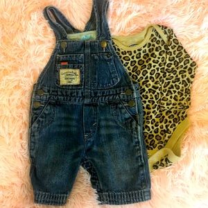 Genuine Baby Jean Overalls, Newborn